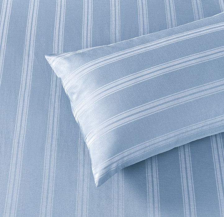 Epitex 1600TC Melange Tencel Blend Dobby Bedsheet Set (Stone Blue)