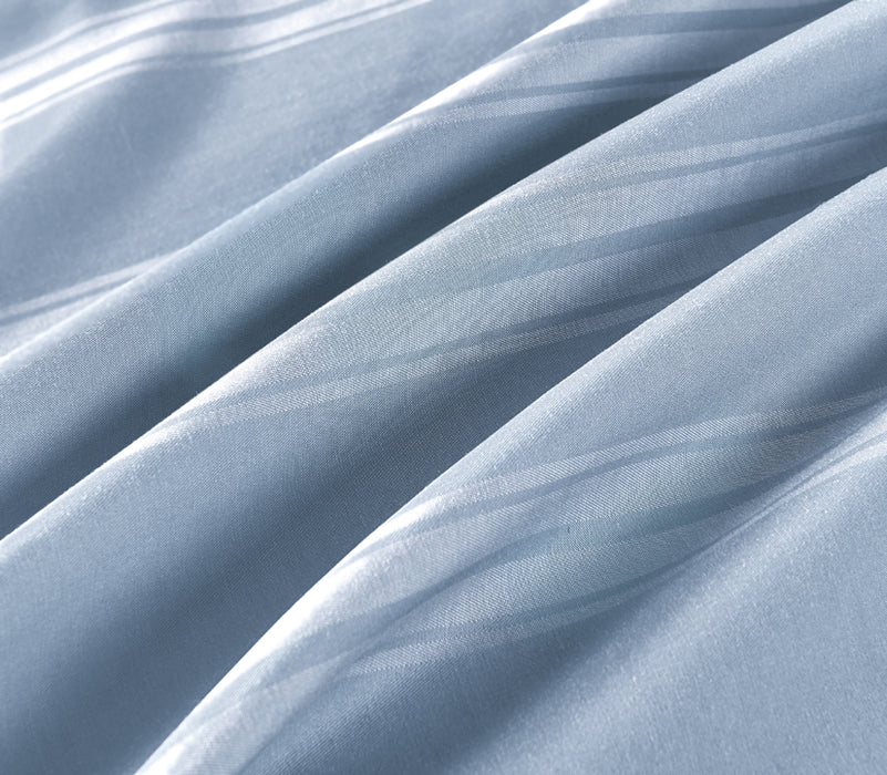 Epitex 1600TC Melange Tencel Blend Dobby Bedsheet Set (Stone Blue)