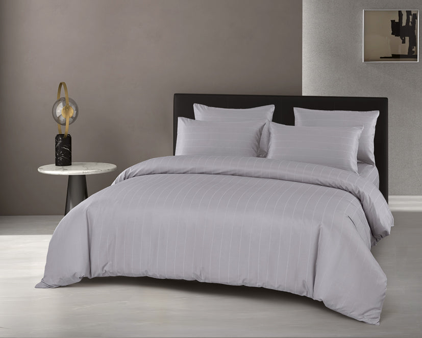 Epitex 1600TC Melange Tencel Blend Dobby Bedsheet Set (Cool Grey)