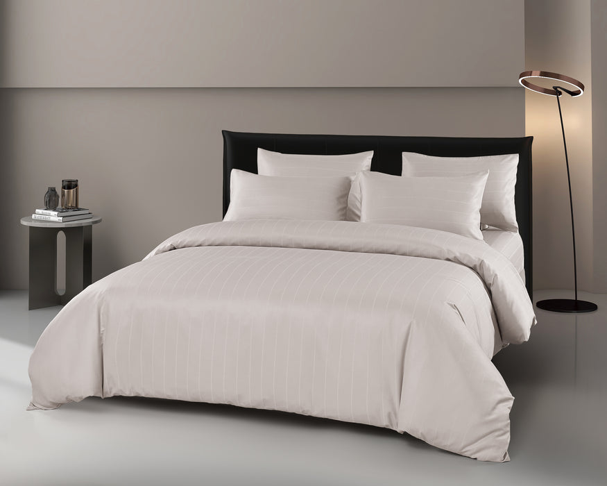 Epitex 1600TC Melange Tencel Blend Dobby Bedsheet Set (Soft Mauve)