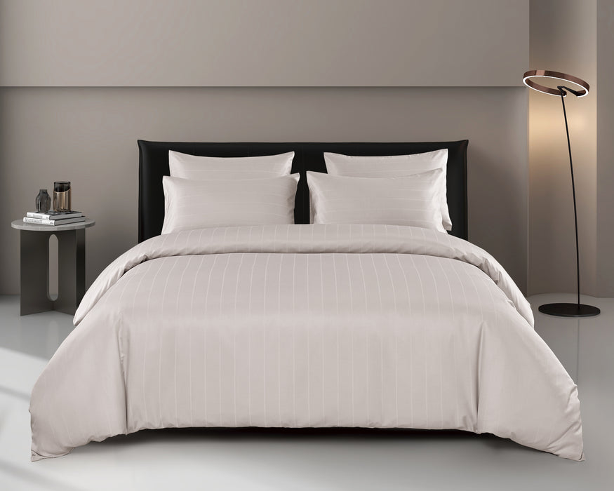 Epitex 1600TC Melange Tencel Blend Dobby Bedsheet Set (Soft Mauve)