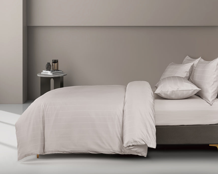 Epitex 1600TC Melange Tencel Blend Dobby Bedsheet Set (Soft Mauve)