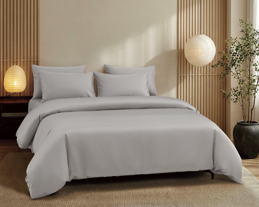 Epitex 1600TC Melange Tencel Blend Dobby Bedsheet Set (Dove)