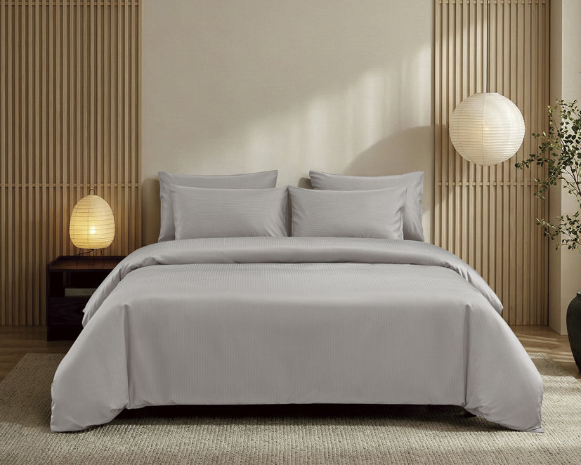 Epitex 1600TC Melange Tencel Blend Dobby Bedsheet Set (Dove)
