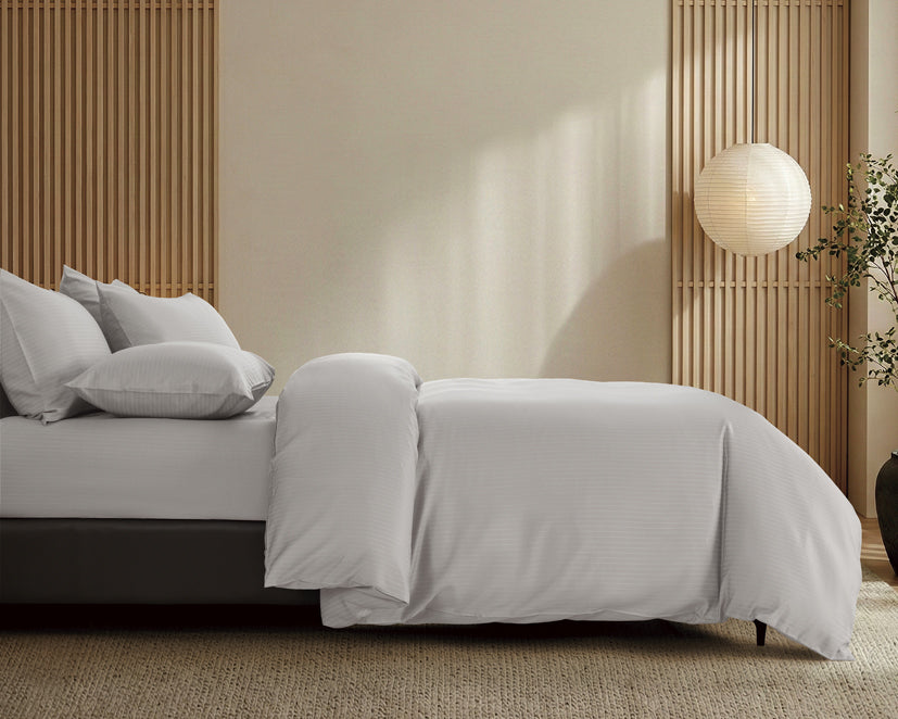 Epitex 1600TC Melange Tencel Blend Dobby Bedsheet Set (Dove)