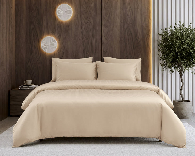 Epitex 1600TC Melange Tencel Blend Dobby Bedsheet Set (Lt Gold)