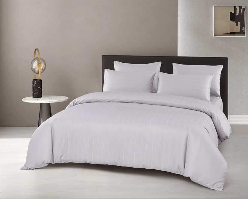 Epitex 1600TC Melange Tencel Blend Dobby Bedsheet Set (Grey)