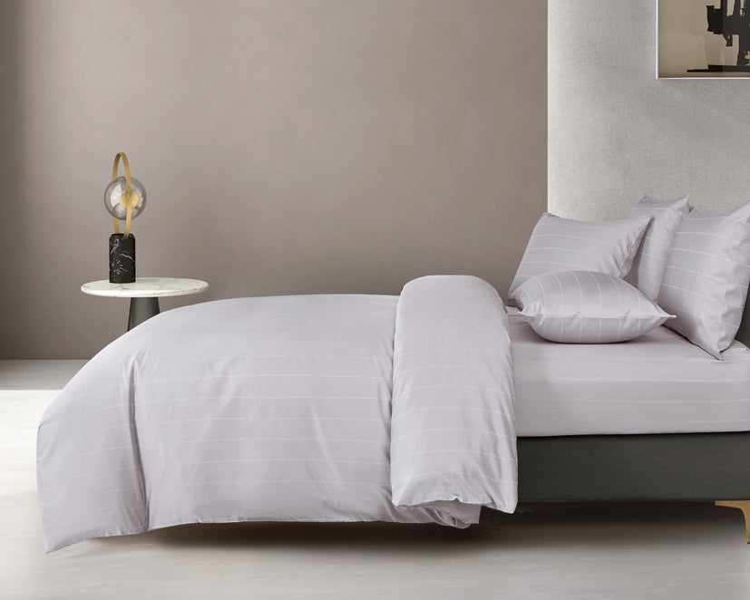 Epitex 1600TC Melange Tencel Blend Dobby Bedsheet Set (Grey)