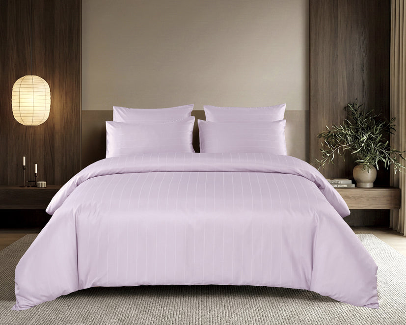 Epitex 1600TC Melange Tencel Blend Dobby Bedsheet Set (Lilac)