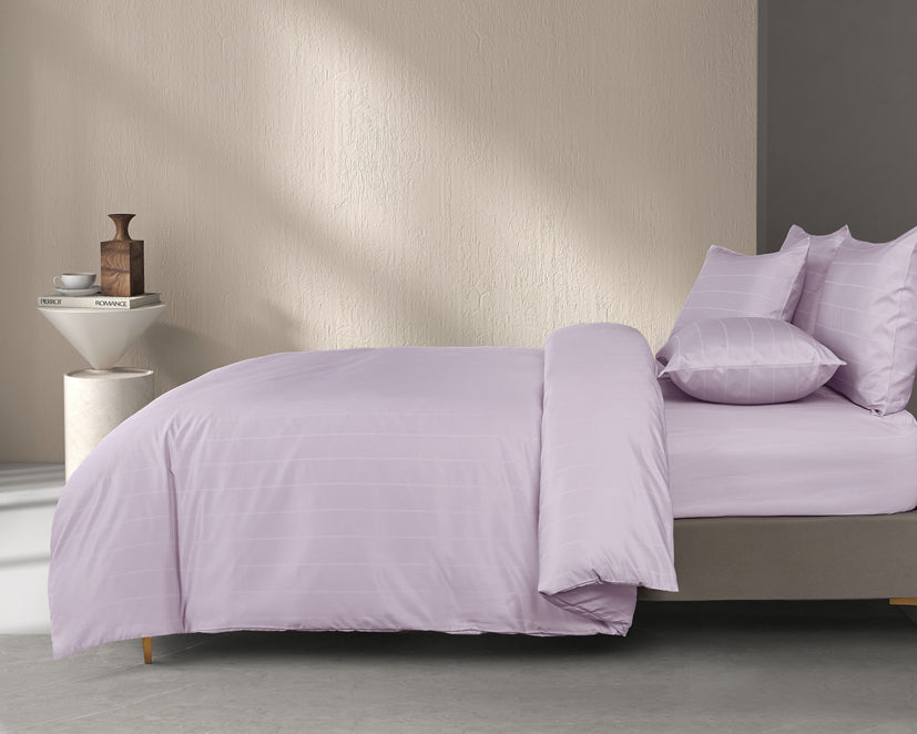 Epitex 1600TC Melange Tencel Blend Dobby Bedsheet Set (Lilac)