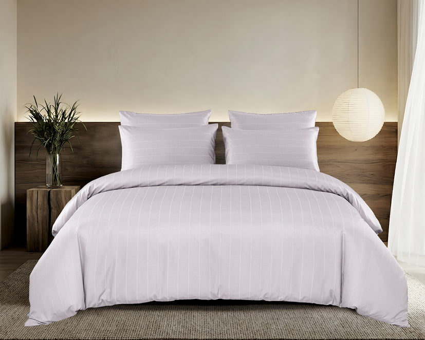 Epitex 1600TC Melange Tencel Blend Dobby Bedsheet Set (Soft Mauve)
