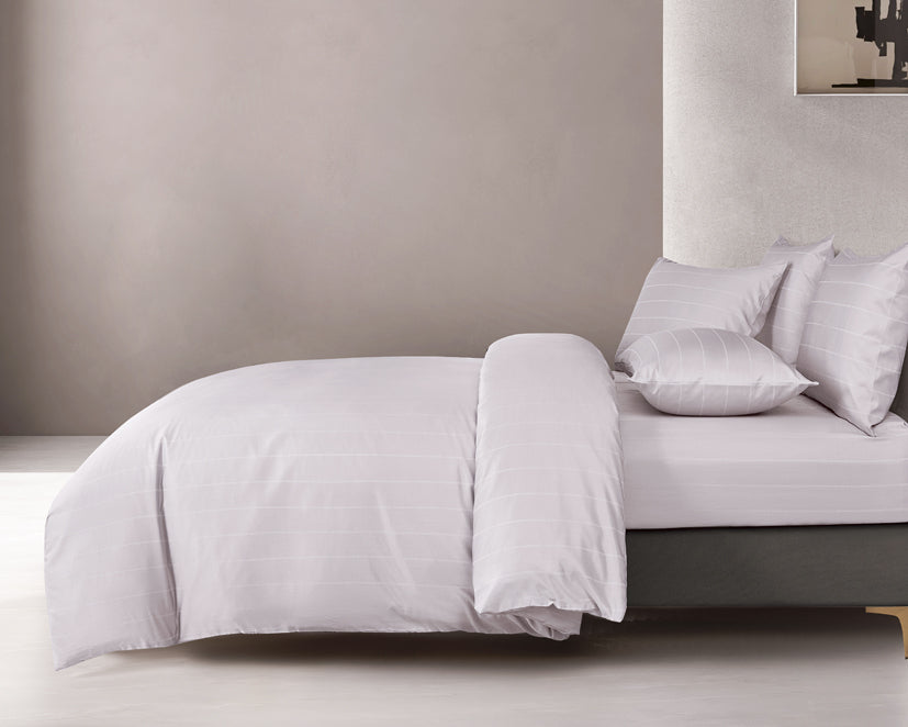 Epitex 1600TC Melange Tencel Blend Dobby Bedsheet Set (Soft Mauve)