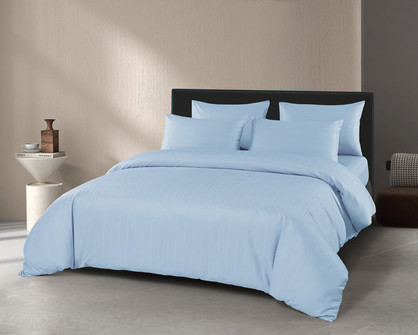 Epitex 1600TC Melange Tencel Blend Dobby Bedsheet Set (Stone Blue)