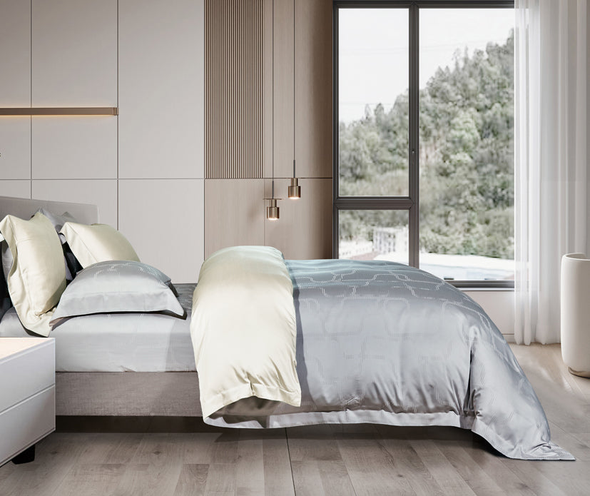 Epitex MJ3109 Garda 1600TC Micro Modal Jacquard Bedsheet | Fitted Sheet Set | Bedset