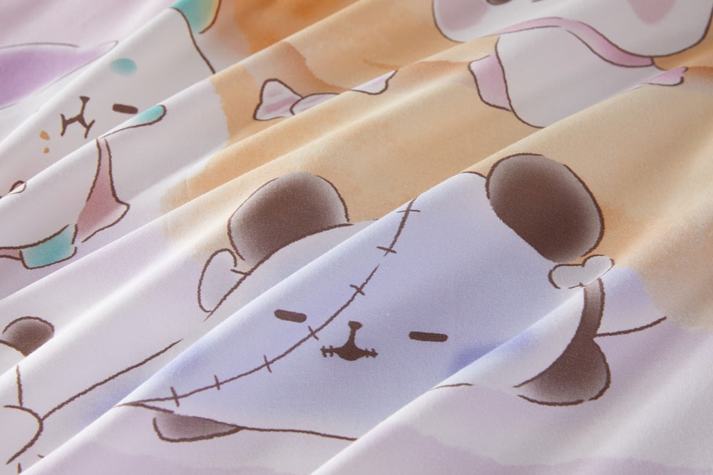 EPITEX MOCHI PANDA COLLECTION 1200TC Bedsheet | Fitted Sheet Set (MMP-BS-C001)