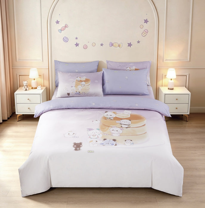 EPITEX MOCHI PANDA COLLECTION 1200TC Bedsheet | Fitted Sheet Set (MMP-BS-C001)