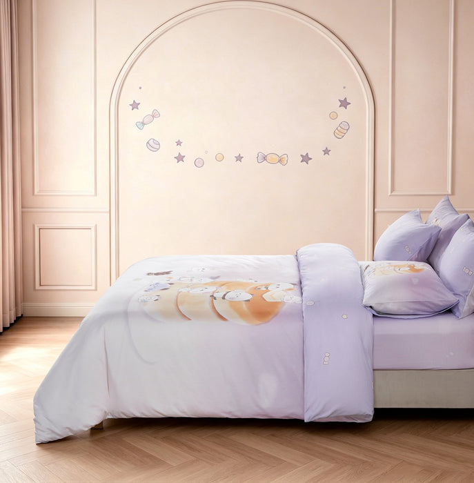 EPITEX MOCHI PANDA COLLECTION 1200TC Bedsheet | Fitted Sheet Set (MMP-BS-C001)