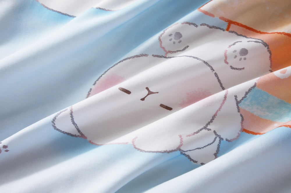 EPITEX MOCHI PANDA COLLECTION 1200TC Bedsheet | Fitted Sheet Set (MMP-BS-C002)