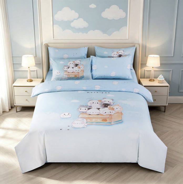 EPITEX MOCHI PANDA COLLECTION 1200TC Bedsheet | Fitted Sheet Set (MMP-BS-C002)