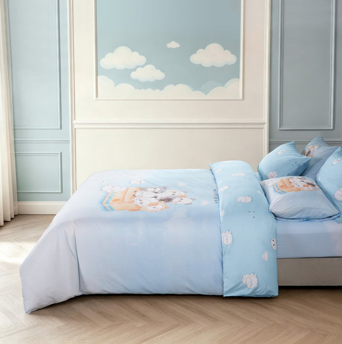 EPITEX MOCHI PANDA COLLECTION 1200TC Bedsheet | Fitted Sheet Set (MMP-BS-C002)