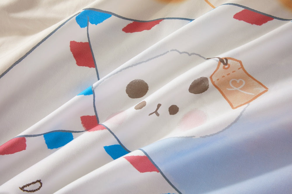 EPITEX MOCHI PANDA COLLECTION 1200TC Bedsheet | Fitted Sheet Set (MMP-BS-C003)