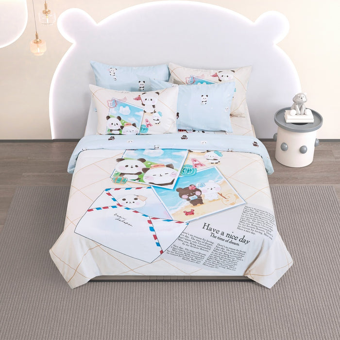 EPITEX MOCHI PANDA COLLECTION 1200TC Bedsheet | Fitted Sheet Set (MMP-BS-C003)