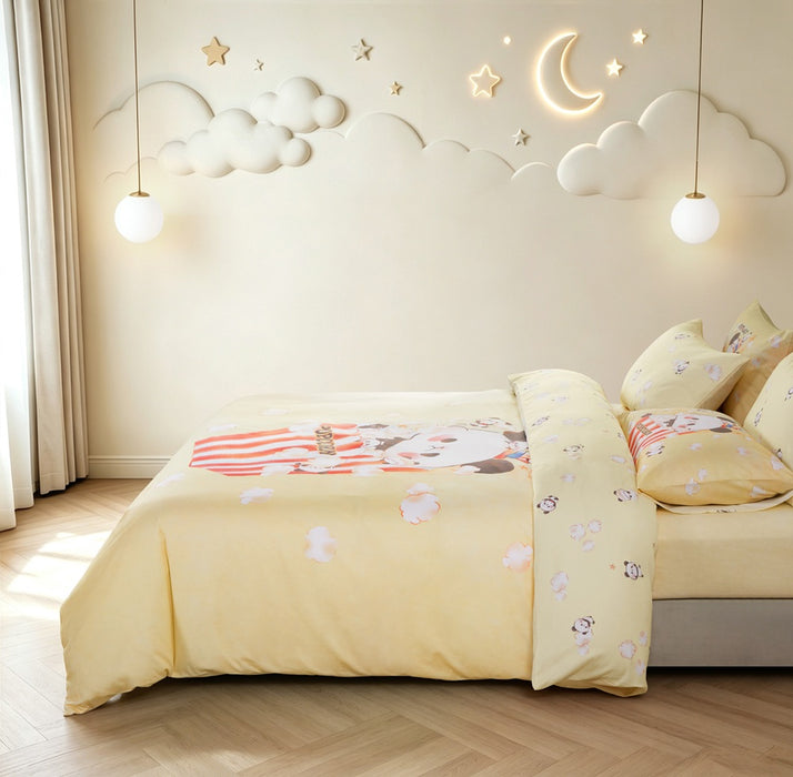 EPITEX MOCHI PANDA COLLECTION 1200TC Bedsheet | Fitted Sheet Set (MMP-BS-C004)