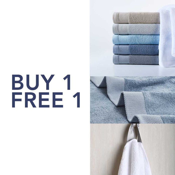 (Buy 1 Get 1 Free) Epitex Bamboo Cotton Bath Towel