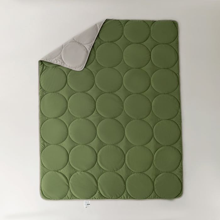 Epinova Air Down Blanket Reversible Solid (MOSS GREEN / WARM GREY)