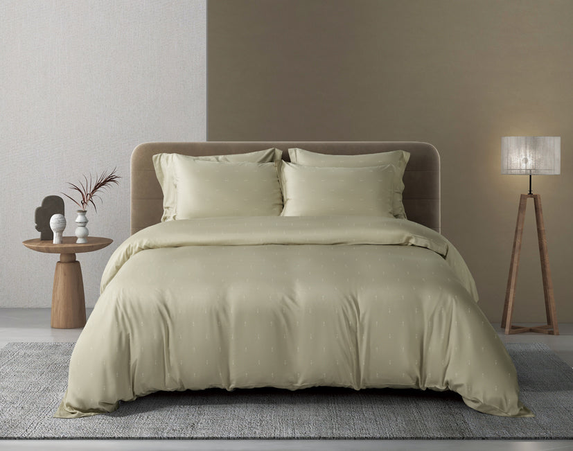 Epitex Nature Collection 100% Bamboo Grana Bedsheet (Sage Green) | Fitted Sheet Set | Bedset