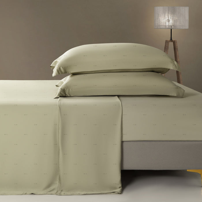 Epitex Nature Collection 100% Bamboo Grana Bedsheet (Sage Green) | Fitted Sheet Set | Bedset