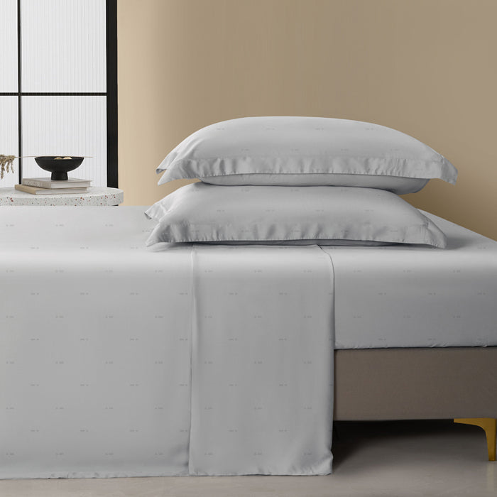Epitex Nature Collection 100% Bamboo Grana Bedsheet (Vapor Grey) | Fitted Sheet Set | Bedset
