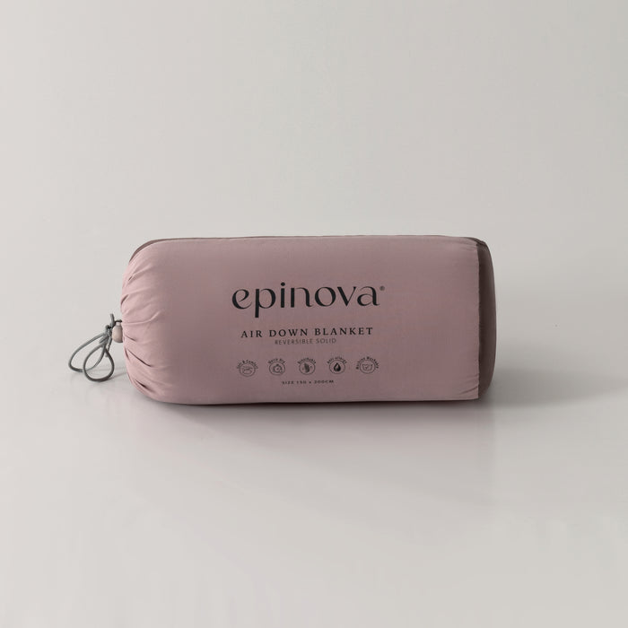 Epinova Air Down Blanket Reversible Solid (Pale Mauve & Antler)