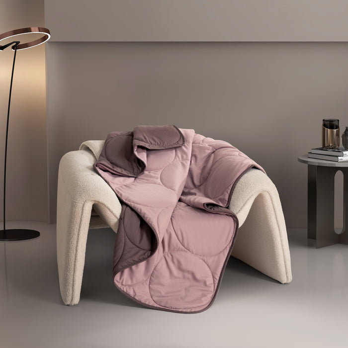 Epinova Air Down Blanket Reversible Solid (Pale Mauve & Antler)