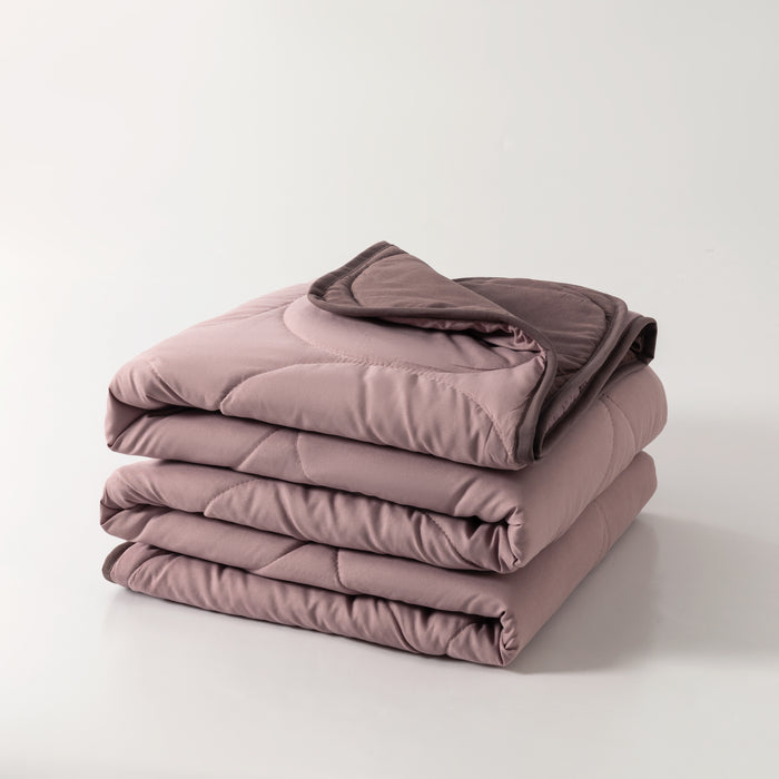 Epinova Air Down Blanket Reversible Solid (Pale Mauve & Antler)