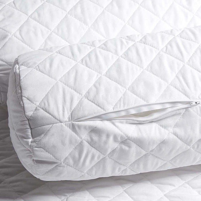 11.11 Bundle A - Deluxe Pillow & Bolster + Quilted Pillow & Bolster Protector (Free 2x Anti Bacterial Copper Bath Towel Worth $27.80)
