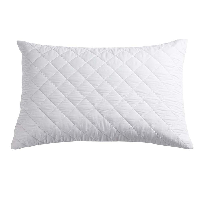 11.11 Bundle B - Firm Comfort Pillows 2pcs + Quilted Pillow Protector 2pcs (Free 2x Anti Bacterial Copper Bath Towel Worth $27.80)