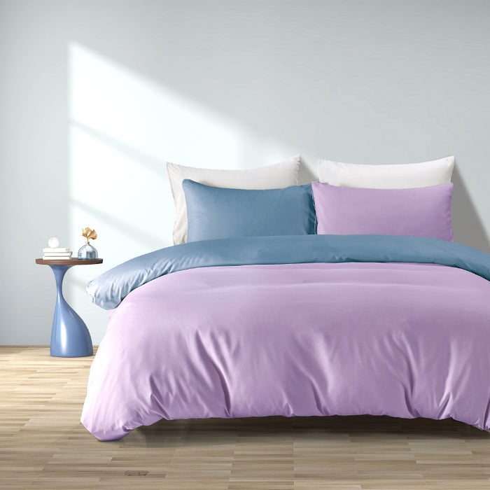 Epinova Silkysoft 980TC Microfiber Bedsheet | Bedset (Light Purple)