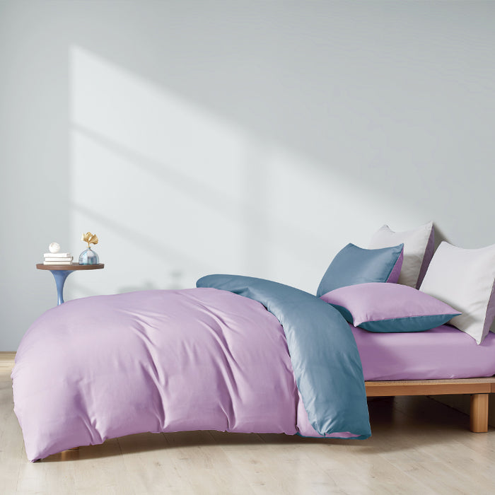 Epinova Silkysoft 980TC Microfiber Bedsheet | Bedset (Light Purple)