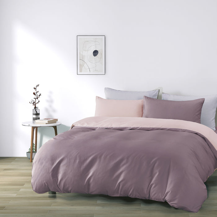 Epinova Silkysoft 980TC Microfiber Bedsheet | Bedset (Dove Mauve)