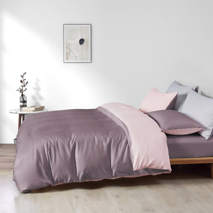 Epinova Silkysoft 980TC Microfiber Bedsheet | Bedset (Dove Mauve)