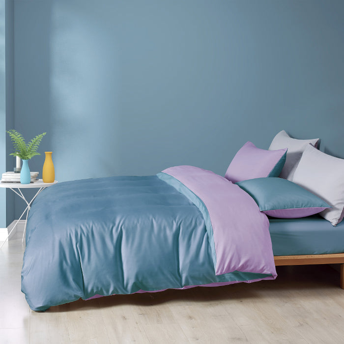 Epinova Silkysoft 980TC Microfiber Bedsheet | Bedset (Stone Blue)