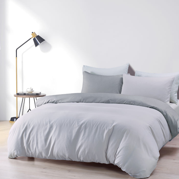 Epinova Silkysoft 980TC Microfiber Bedsheet | Bedset (Light Grey)