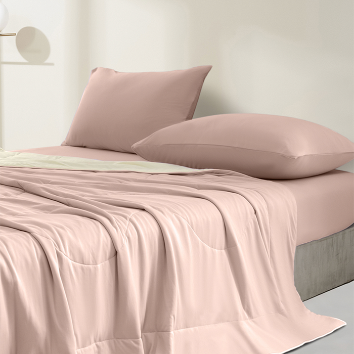 Epitex Softicool Collection 1600TC Bedsheet Set (Nude) | Fitted Sheet Set