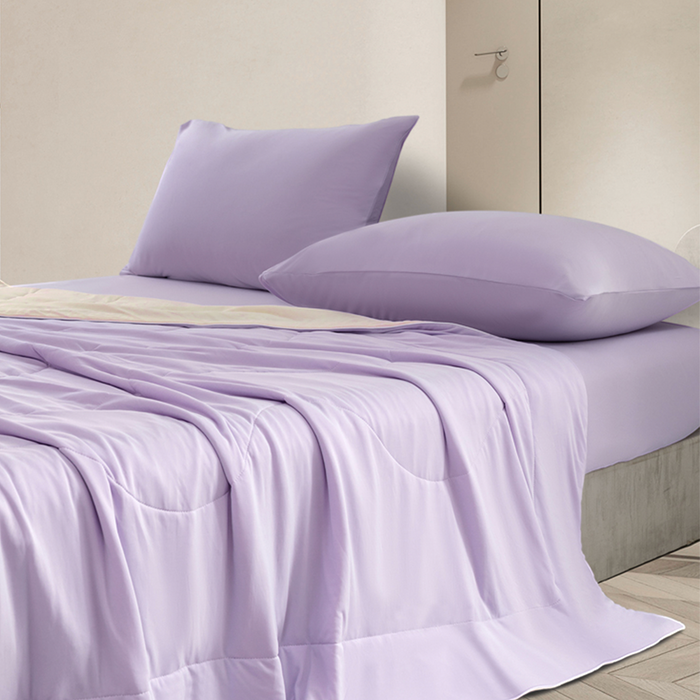 Epitex Softicool Collection 1600TC Bedsheet Set (Lavender) | Fitted Sheet Set