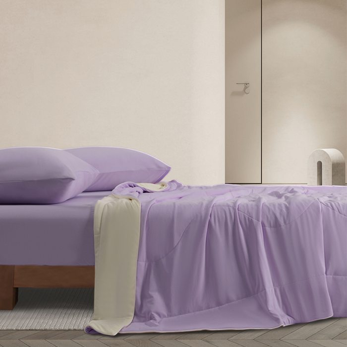 Epitex Softicool Collection 1600TC Bedsheet Set (Lavender) | Fitted Sheet Set