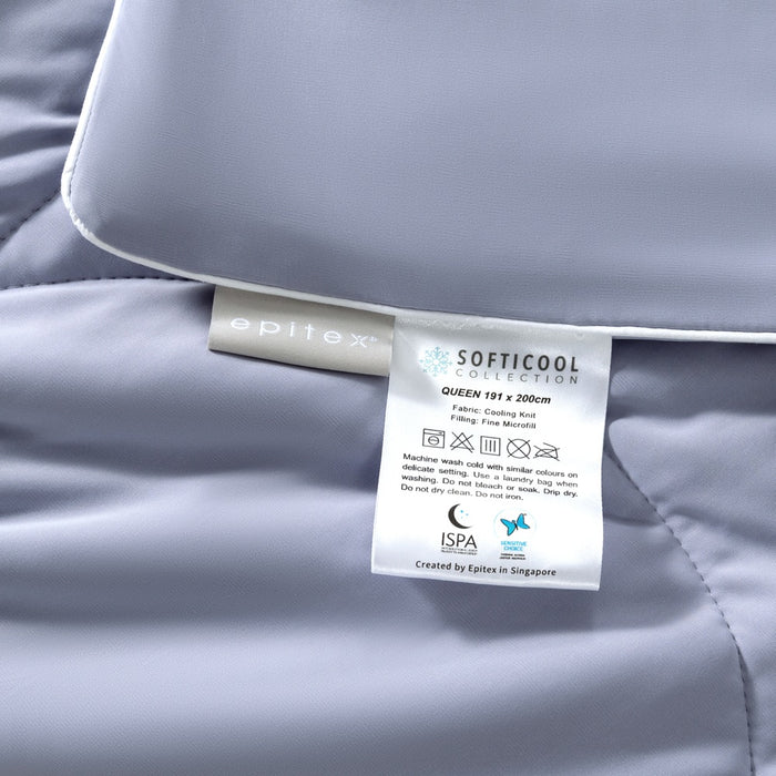 EPITEX SOFTICOOL ICECOOL COLLECTION QUEEN BLANKET (VISTA PURPLE)
