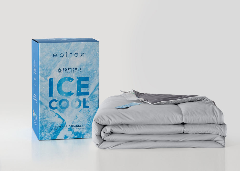 EPITEX SOFTICOOL ICECOOL REVERSIBLE BLANKET (Warm Grey)