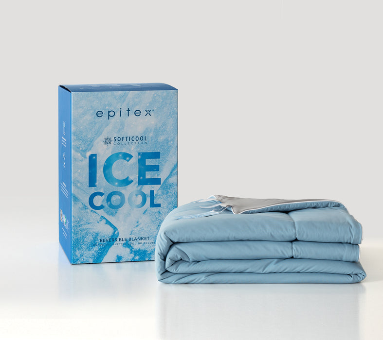EPITEX SOFTICOOL ICECOOL REVERSIBLE BLANKET (Blue Grey)