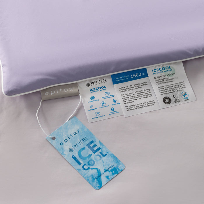 EPITEX SOFTICOOL ICECOOL REVERSIBLE BLANKET (Dusty Lilac)